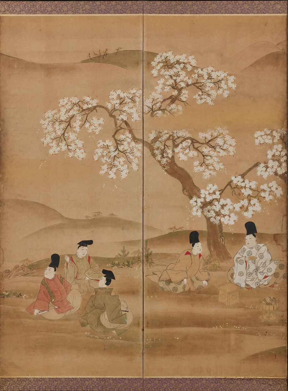 春を寿ぐ：住吉具慶筆『観桜図屏風』