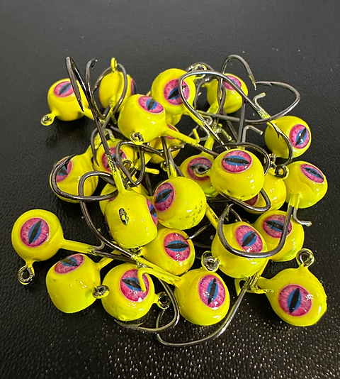 Freestyle Wire Keeper Crappie Jig Heads 1/8, 1/16, & 1/32 #4 hook