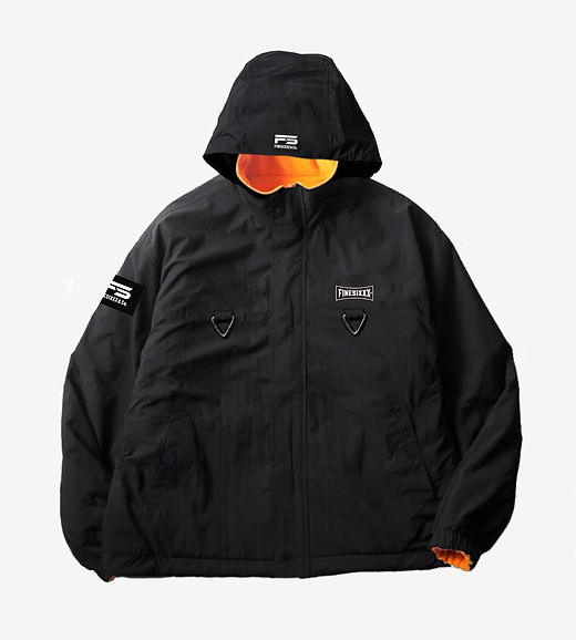 REVERSIBLE FIELD JACKET - BLACK×ORANGE | FINESIXXX