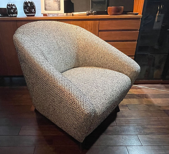 HUKLA 日本フクラ ファブリックソファ/シングルソファー ヘリンボーン