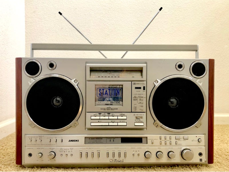 Nationalナショナル ラジカセ RX-7200 National RX-7200 boombox