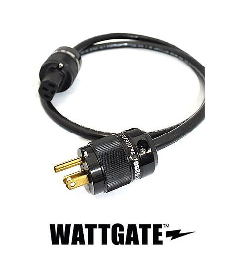 プロケーブル製（WATTGATE）シールド電源ケーブル 黒色プラグ