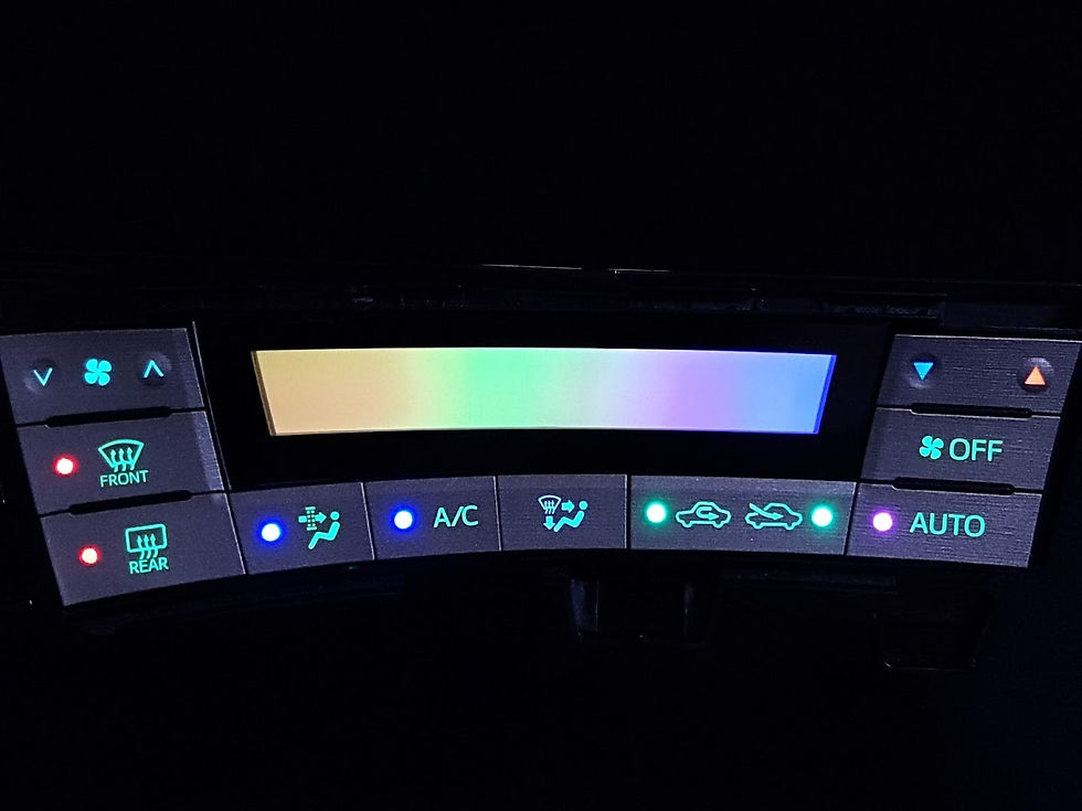 自動色変化仕様】ZVW30 プリウス 前期 エアコン シフトパネル 打ち替え