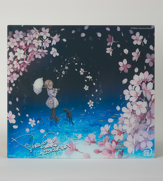 初回生産限定版】STORIA Gaming Glass Mousepad Sloth Demizu Posuka