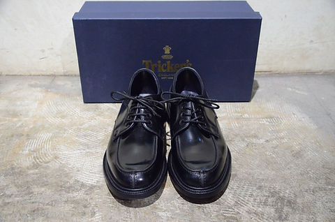 Tricker's REX Black BookBinder leather shoes Made in UK