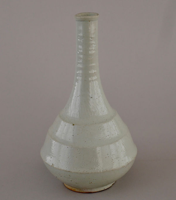 朝鮮美術 | 李朝白磁素文節形瓶 | Gallery陽々youyou | 山梨県
