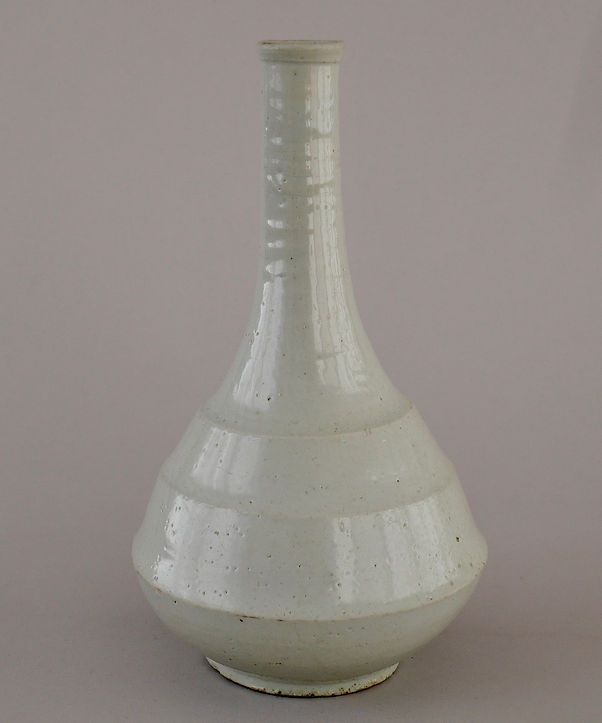 朝鮮美術 | 李朝白磁素文節形瓶 | Gallery陽々youyou | 山梨県