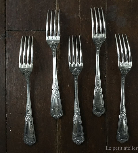 L)(在庫5) フランス エルキューイ アンティーク シルバープレート