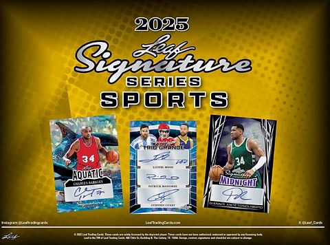 Multi Sport 2025 LEAF SIGNATURE SERIES box #直筆サインカード4枚入