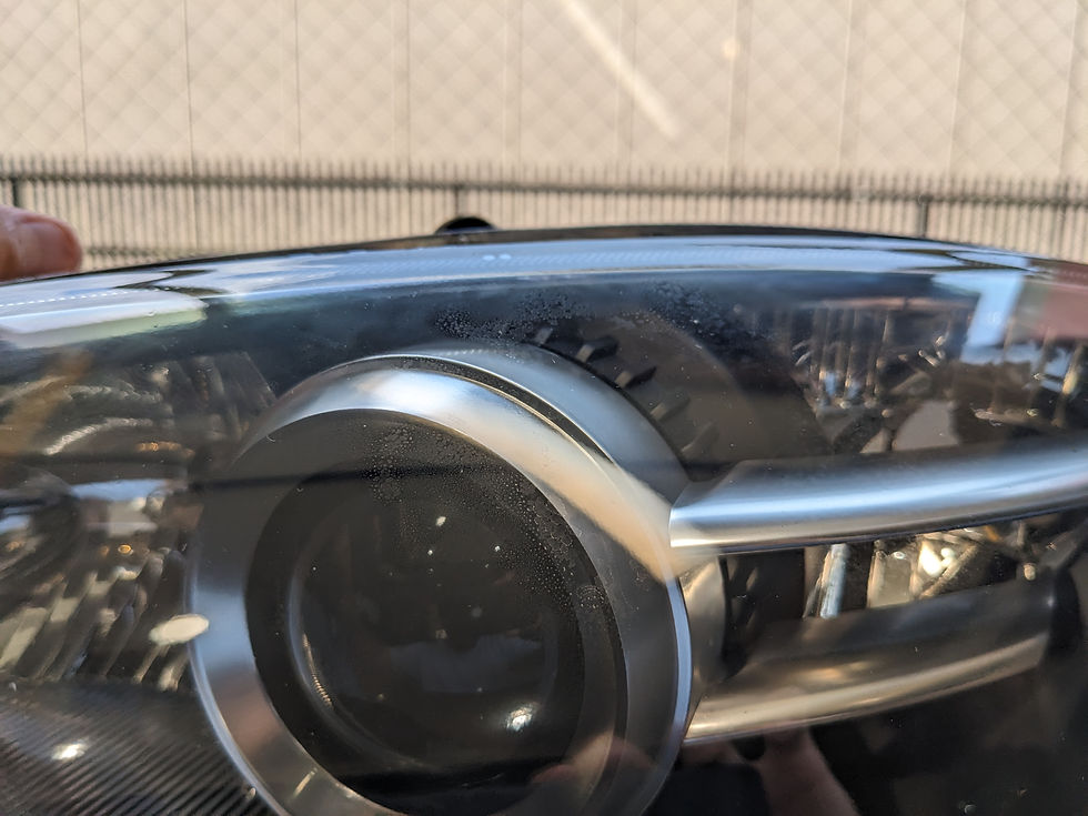 マツダ RX-8 レンズ内側曇り除去/ヘッドライト殻割り/レンズ内側