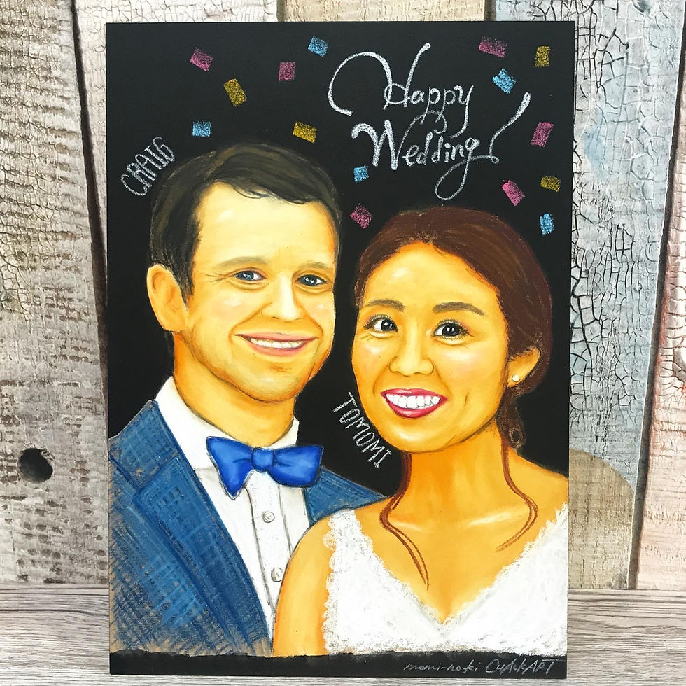 9名さま A3サイズ【似顔絵オーダー】ナチュラルフレーム 9名さま A3