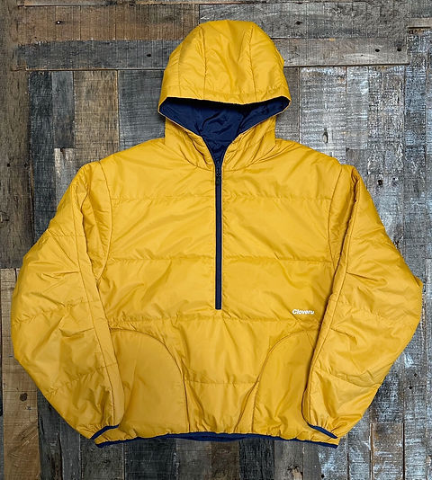 Cloveru® Reversible Urban Anorak JKT （Banana / Navy） | BIZARRE GREEN