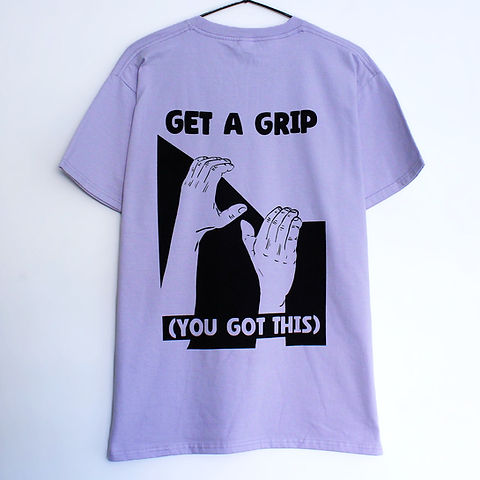 Get a Grip T-Shirt for Climbers - Screen Printed In-House by Ray's