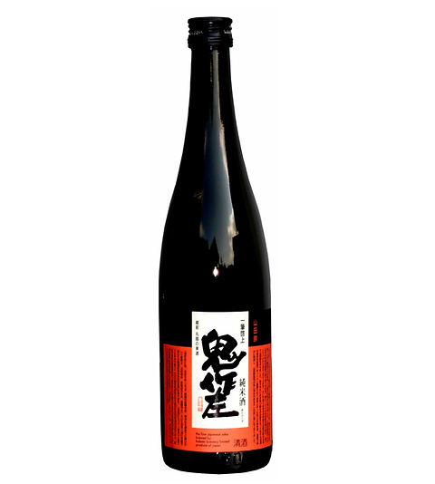 漆黒の鬼の軸受け 黒漆が塗布された鬼 掛け軸 ノミでザクザク彫られた