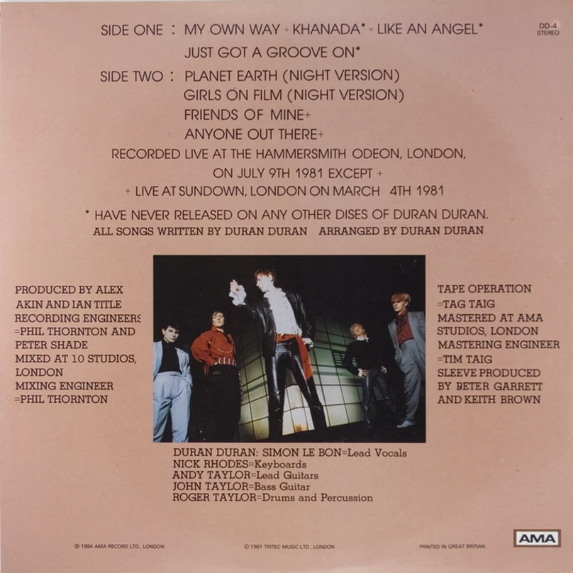 Khanada (album) | Duran Duran Wiki | Fandom