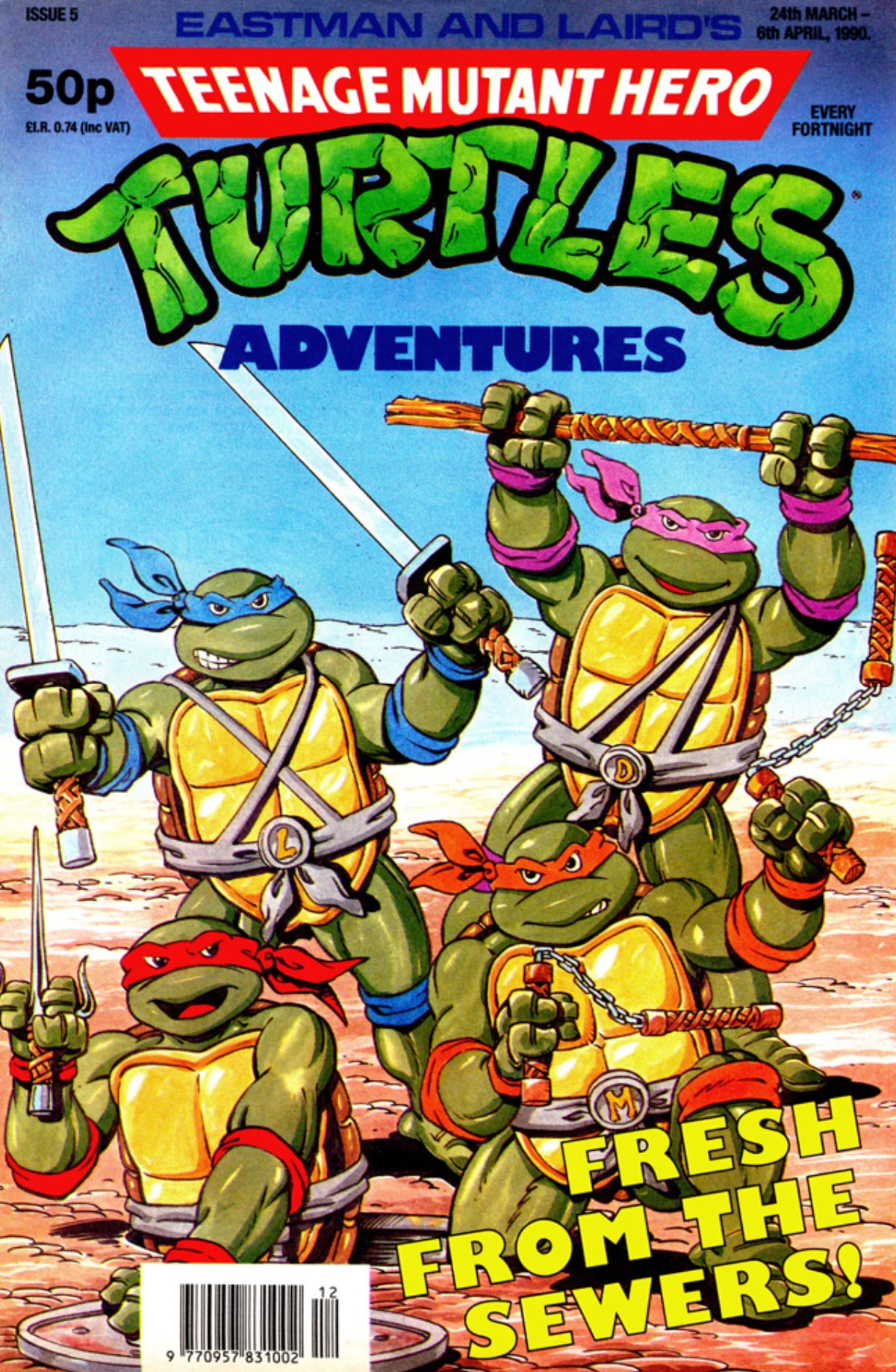 Teenage Mutant Hero Turtles Adventures issue 5 | TMNTPedia | Fandom