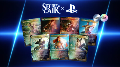 All MTG Secret Lair x PlayStation Superdrop 2025 card collections