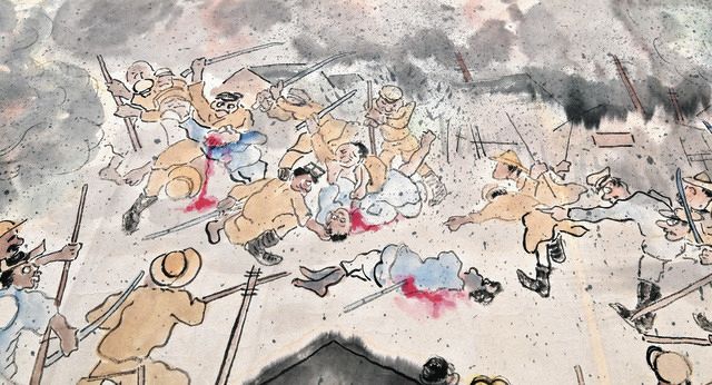 朝鮮人虐殺を描いた「関東大震災絵巻」が初公開 福島出身の元教員