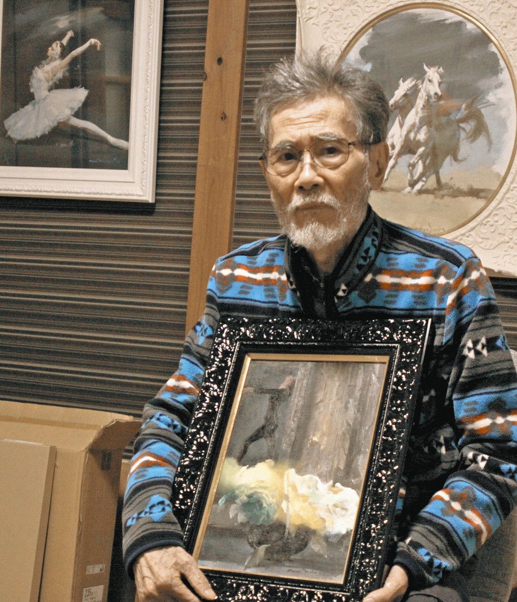 ロシアとウクライナに縁・村山さん個展 バレリーナの洋画など平和願う
