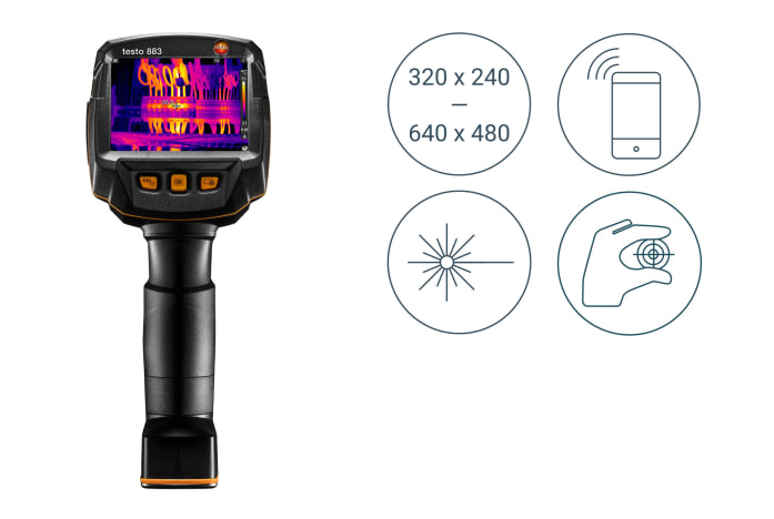 testo 883-1 - thermal imager (320 x 240 pixels, manual focus, app