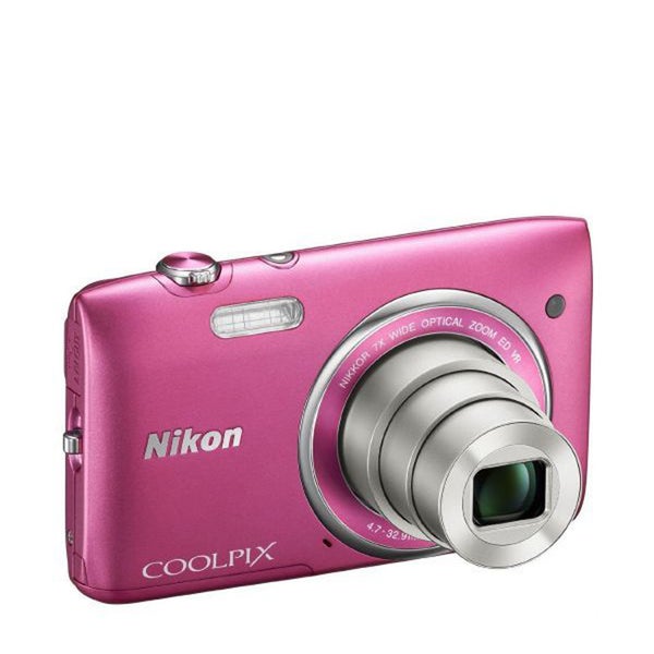 Nikon Coolpix S3500 Compact Digital Camera - Pink (20MP, 7x