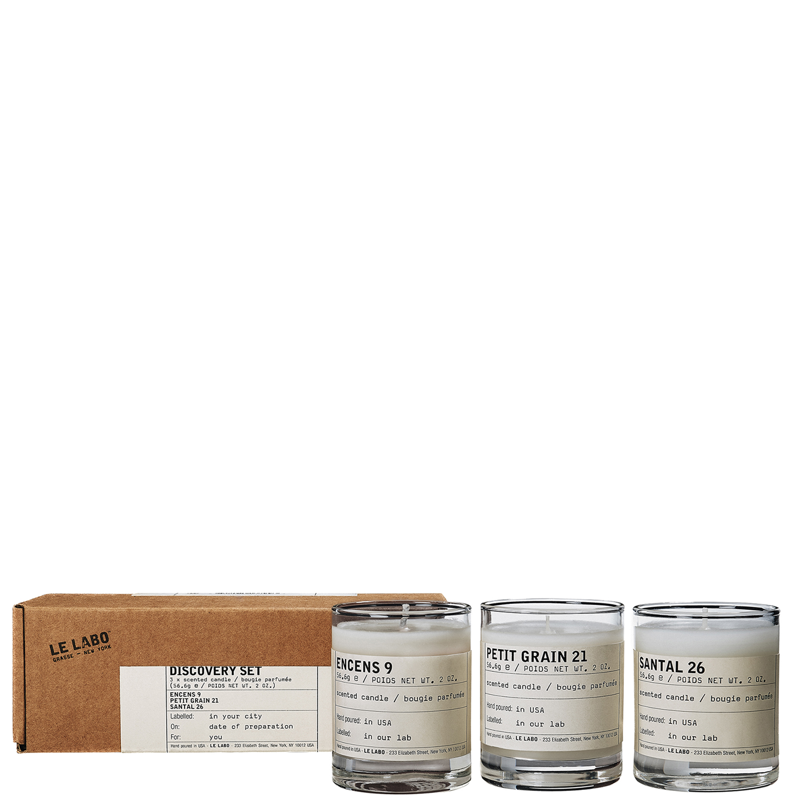 アロマグッズ LE LABO:THE CANDLE DISCOVERY SET 3H Le Labo Candle
