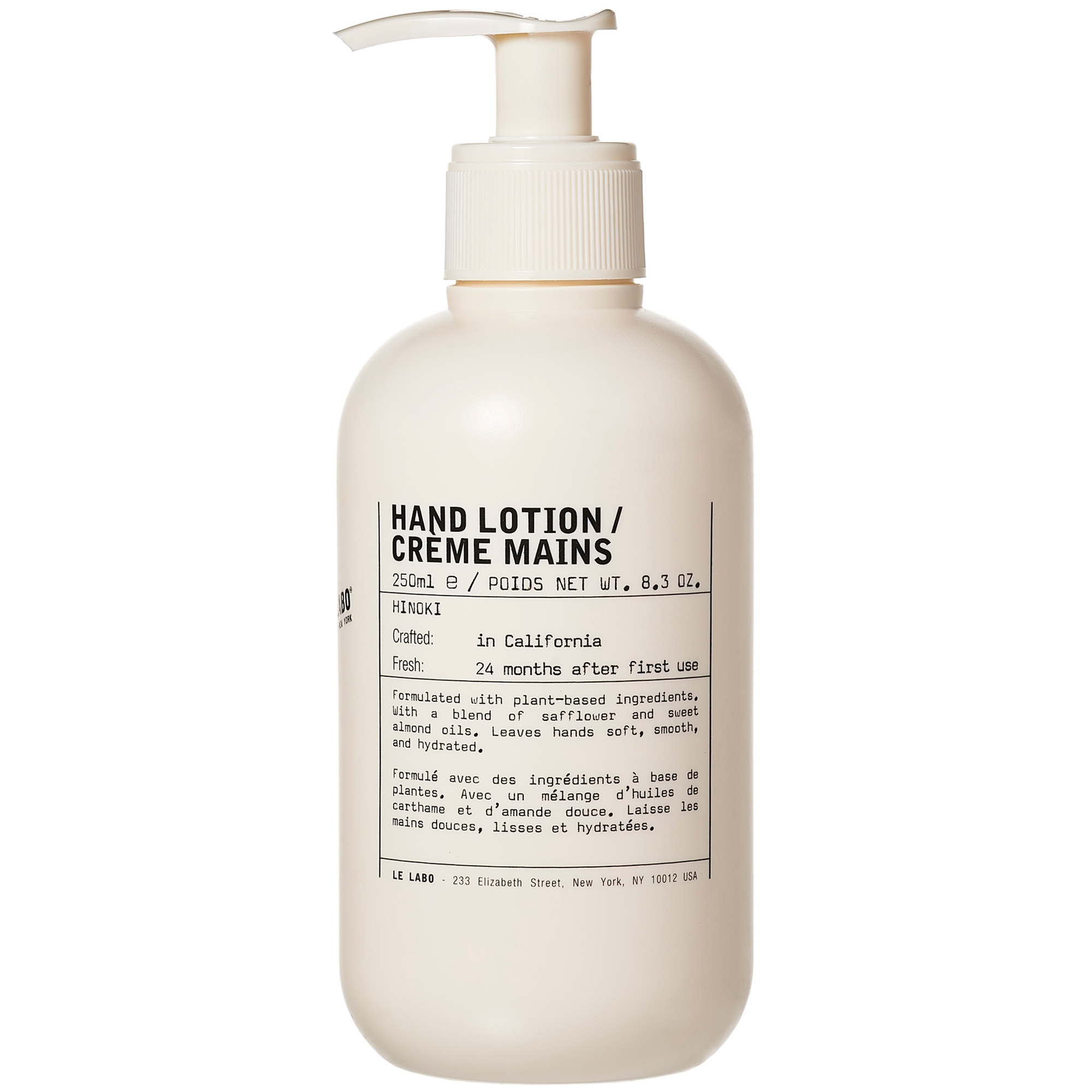 Le Labo Hand Lotion Hinoki 250ml | Cult Beauty