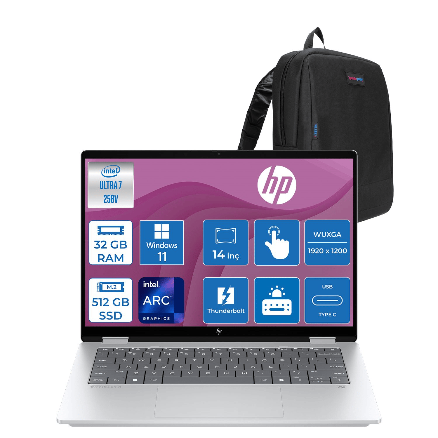 Hp Omnibook x Flip 2-In-1 Laptop Next Gen Aı Intel® Core™ Ultra 7
