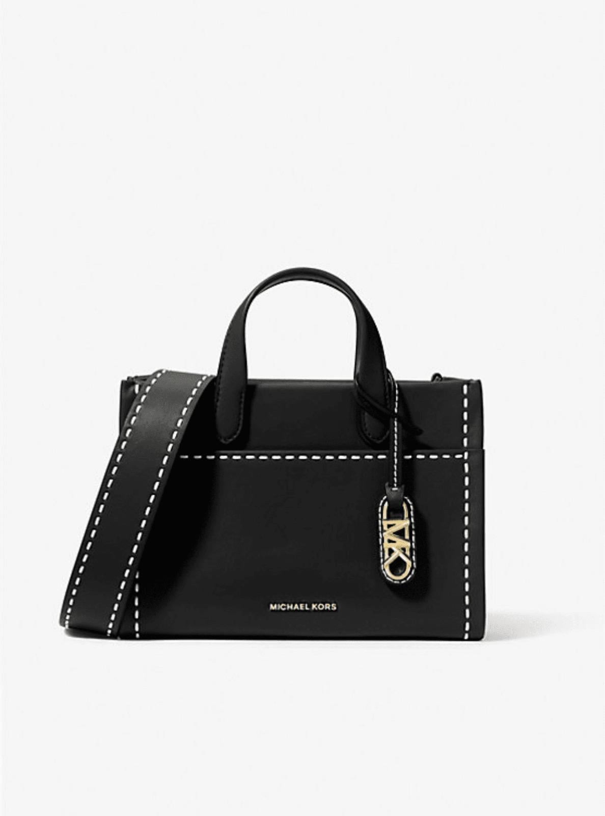 Michael Kors Gigi Small Topstitched Leather Messenger Bag 30T4G3GM5L