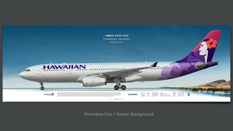 Hawaiian Airlines Airbus A330‑200 N370HA | Aviaposter
