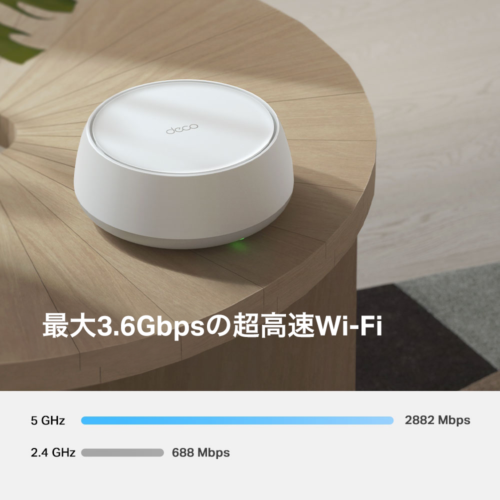 Deco BE25 | BE3600 デュアルバンドメッシュWi-Fi 7システム | TP-Link