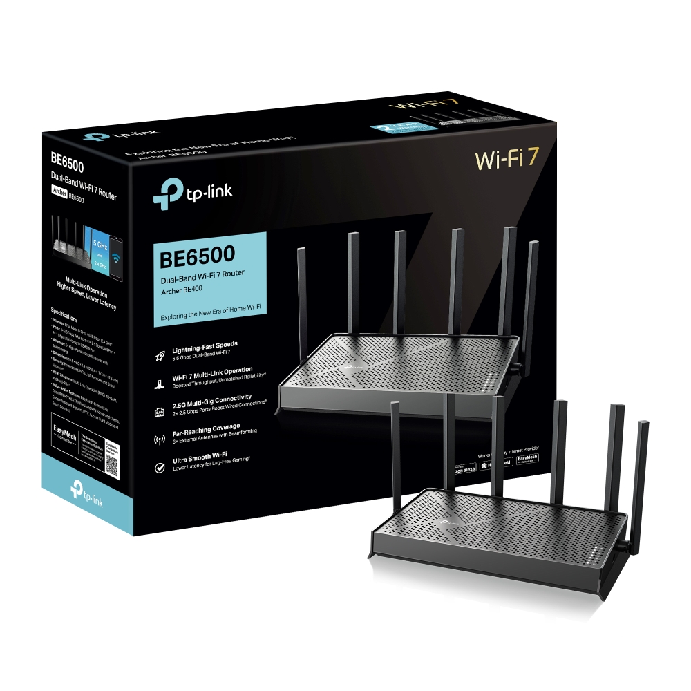 Archer BE400 | BE6500 Dual-Band Wi-Fi 7 Router | TP-Link Hong Kong