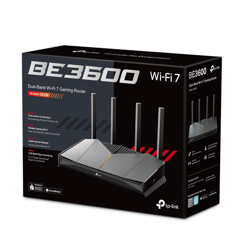 Archer GE230 | Roteador Gamer Wi-Fi 7 Dual-Band BE3600 | TP-Link