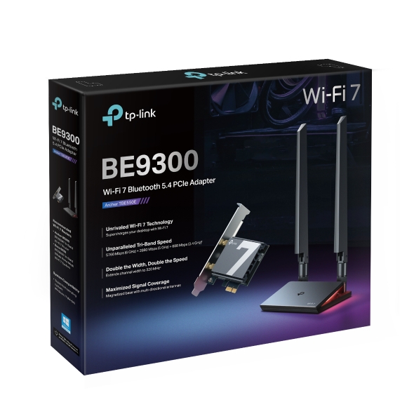 Archer TBE550E | BE9300 Wi-Fi 7 Bluetooth 5.4 PCIe Adapter | TP-Link