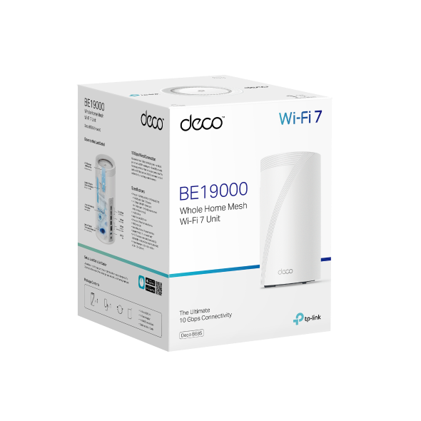 Deco BE85 | BE19000 Tri-Band Whole Home Mesh WiFi 7 System | TP