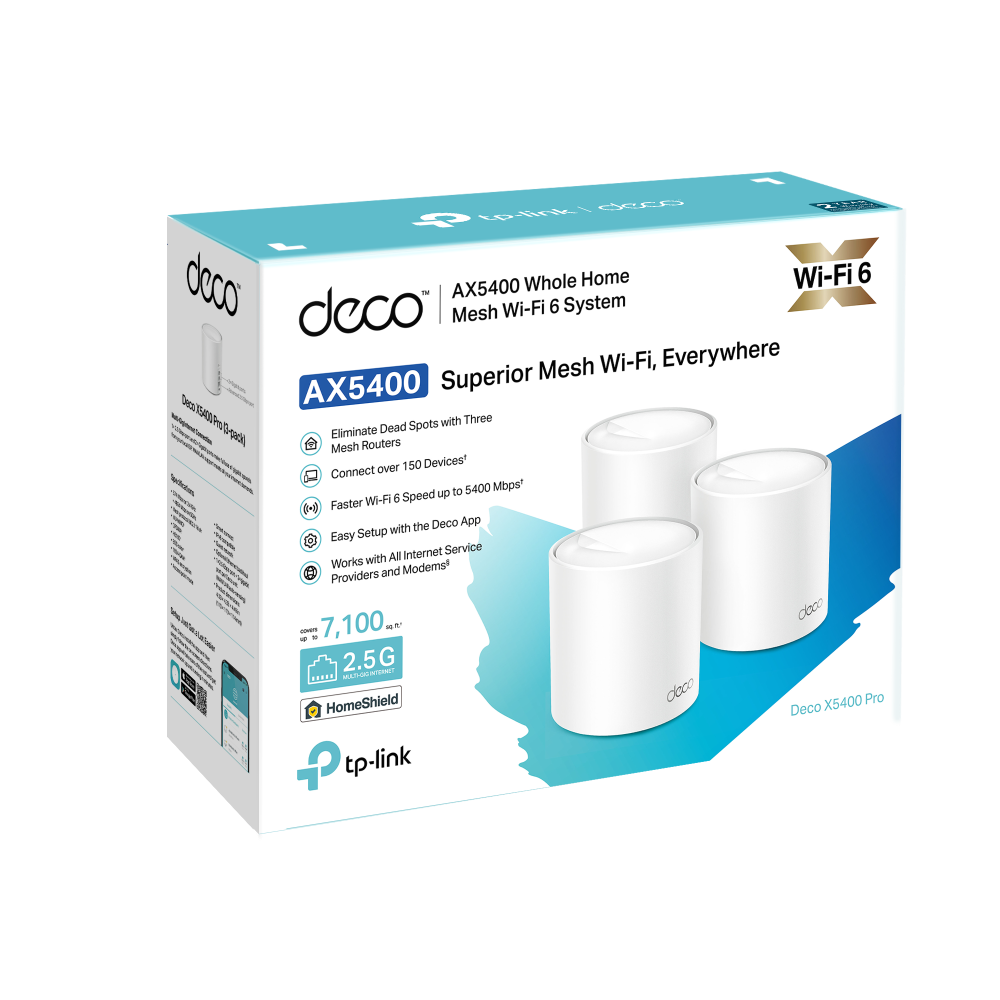 Deco X5400 Pro | AX5400 Whole Home Mesh Wi-Fi 6 System | TP-Link