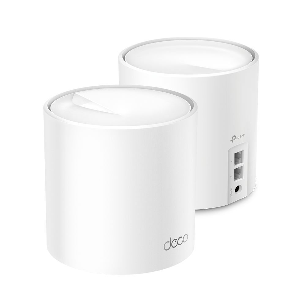 Deco X60(2-pack) | Kit Roteador Wi-Fi 6 Mesh Gigabit Dual-Band