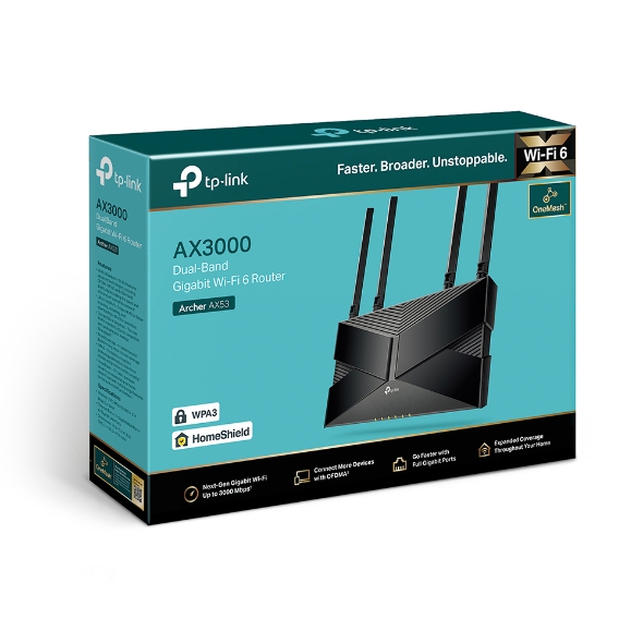 Archer AX53 | AX3000 Dual Band Gigabit Wi-Fi 6 Router | TP-Link Nordic