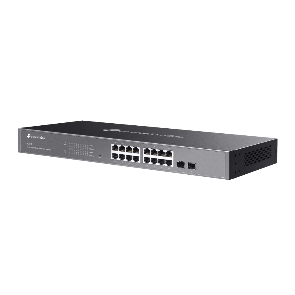 SG2218 | Omada 16-Port Gigabit Smart Switch with 2 SFP Slots