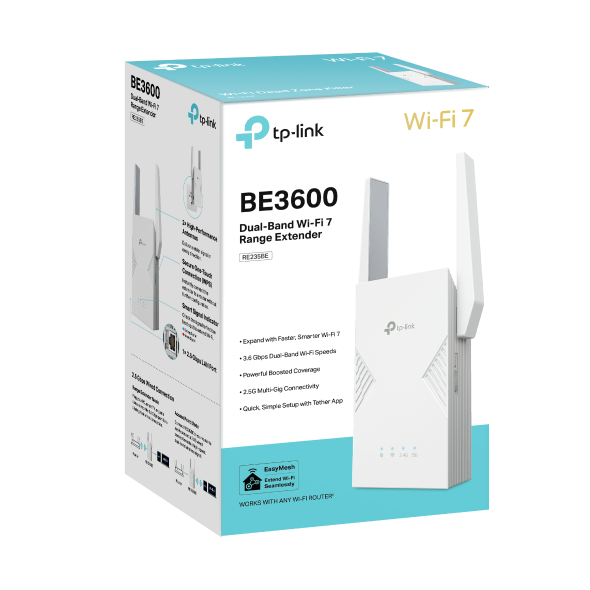 RE235BE | BE3600 Dual-Band Wi-Fi 7 Range Extender | TP-Link United