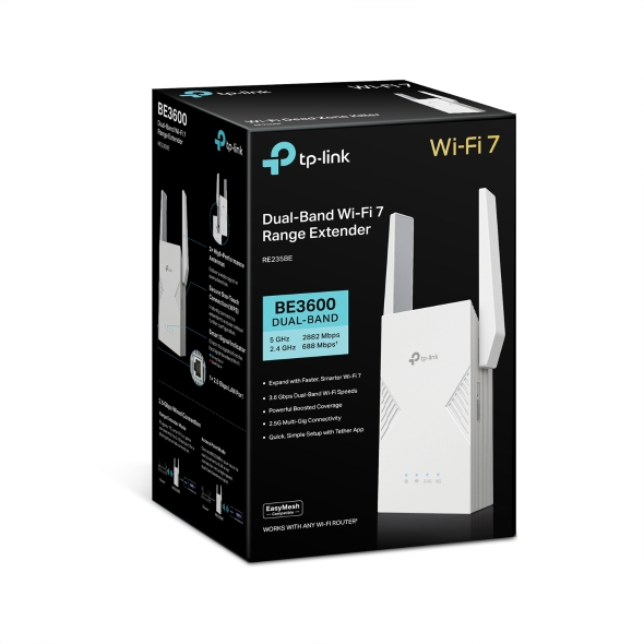 RE235BE | BE3600 Dual-Band Wi-Fi 7 Range Extender | TP-Link