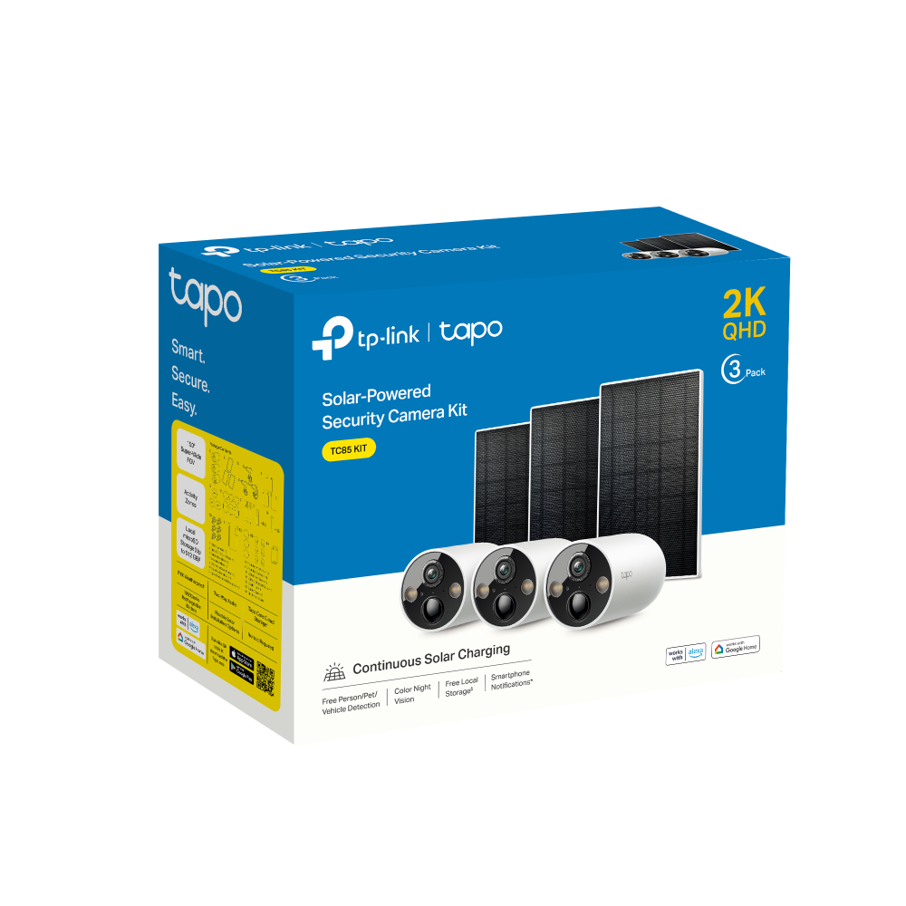 TC85 KIT | Solar-Powered Security Camera Kit | TP-Link