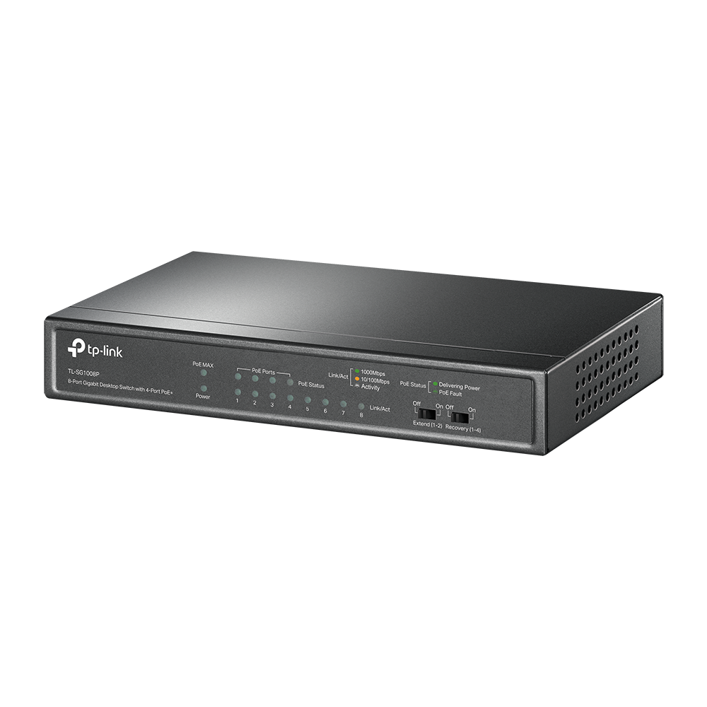 TL-SG1008P | 8-Port Gigabit Desktop Switch with 4-Port PoE+ | TP-Link