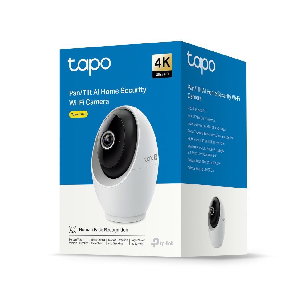 Tapo C260 | Pan/Tilt AI Home Security Wi-Fi Camera | TP-Link