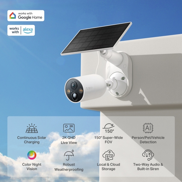 Tapo C425 KIT | Smart Wire-Free Security Camera and Solar Panel
