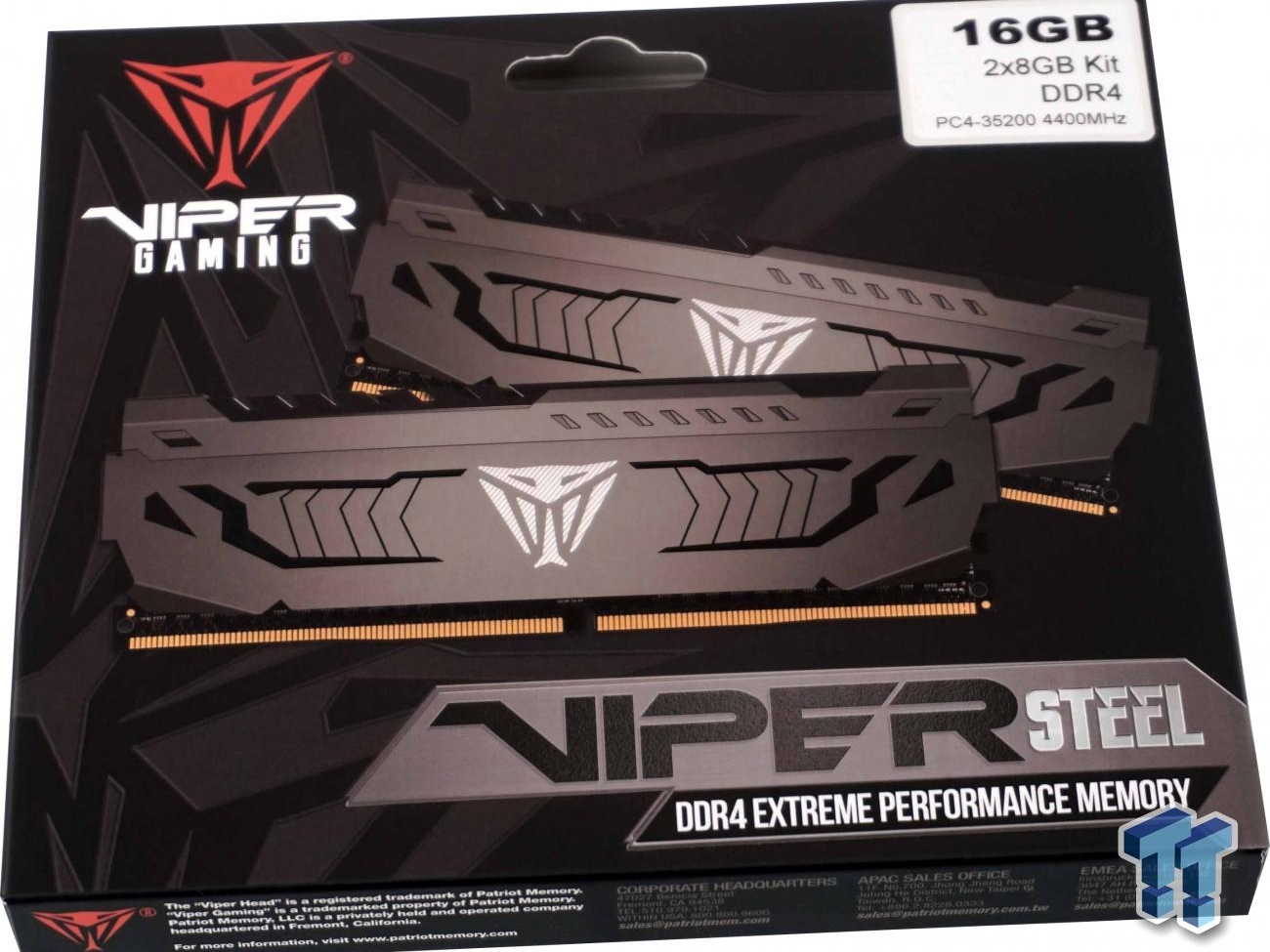 Patriot Viper Steel Extreme Performance DDR4-4400 Review