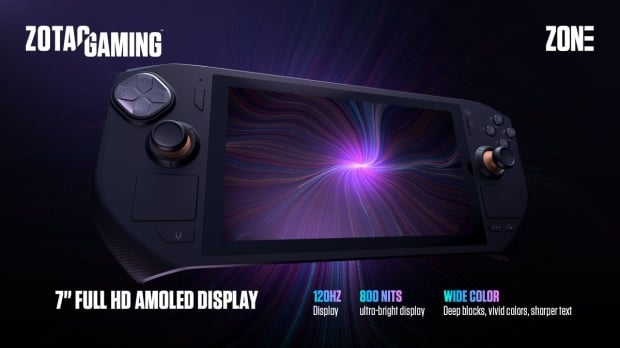 ZOTAC launches ZONE gaming handheld: AMD Ryzen 7 8840U and an