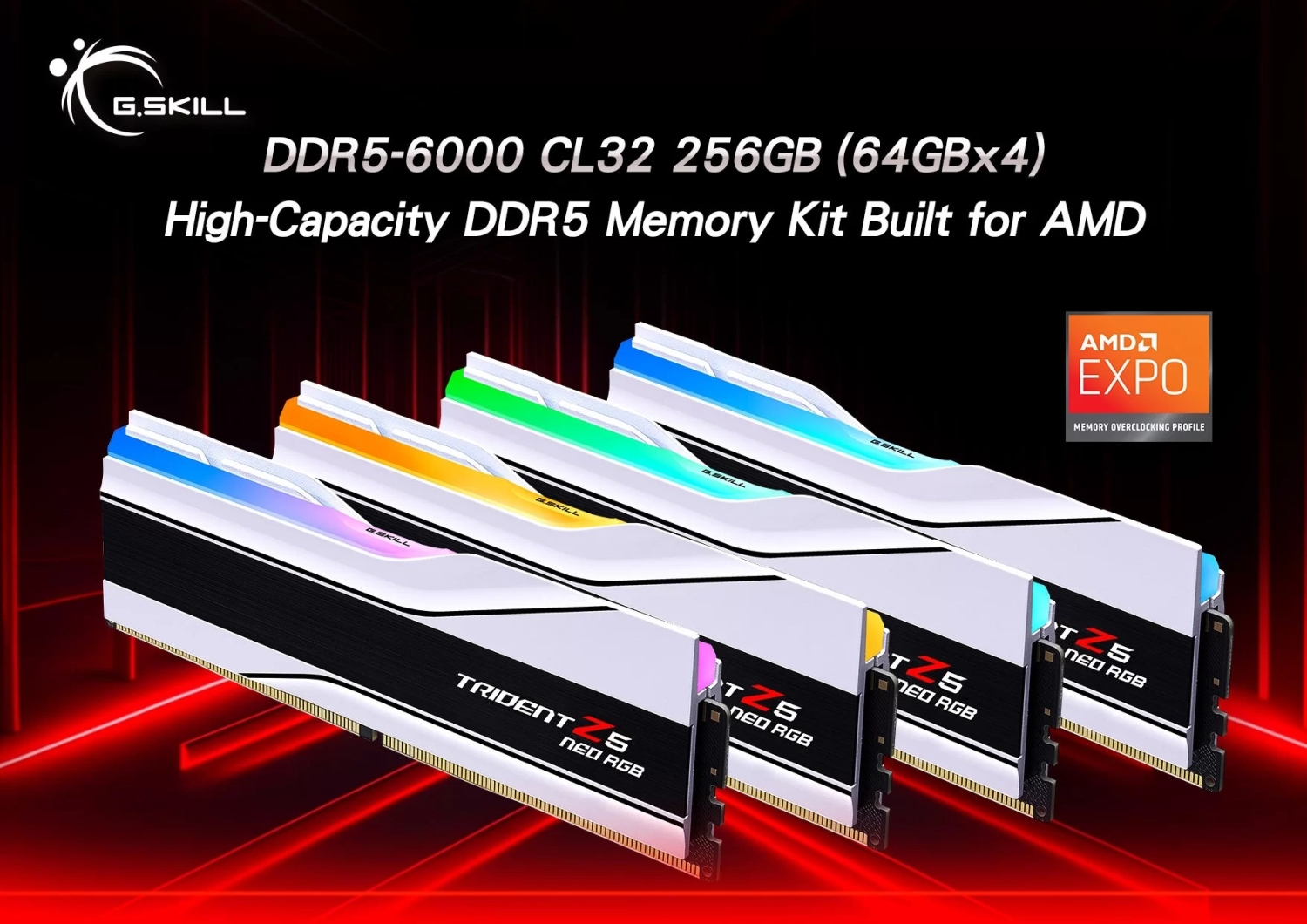 G.SKILL unveils the world's first ultra-capacity 256GB kit DDR5