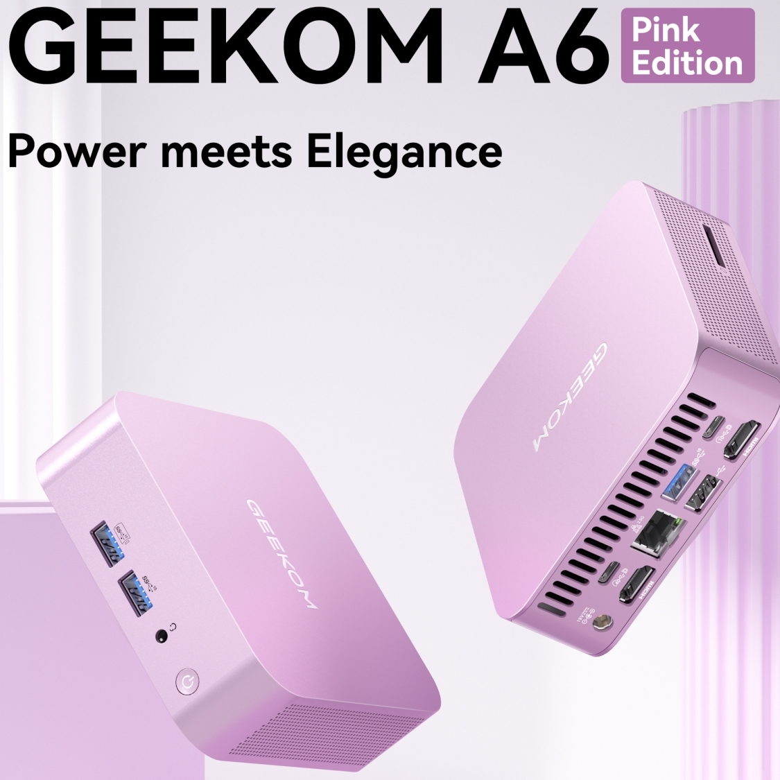 Save big on the GEEKOM A6 Pink Edition Mini PC with AMD's Ryzen 7