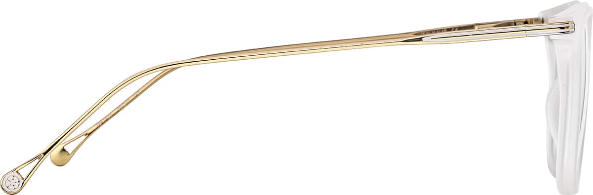 Clear/White Square Glasses #7841423 | Zenni Optical